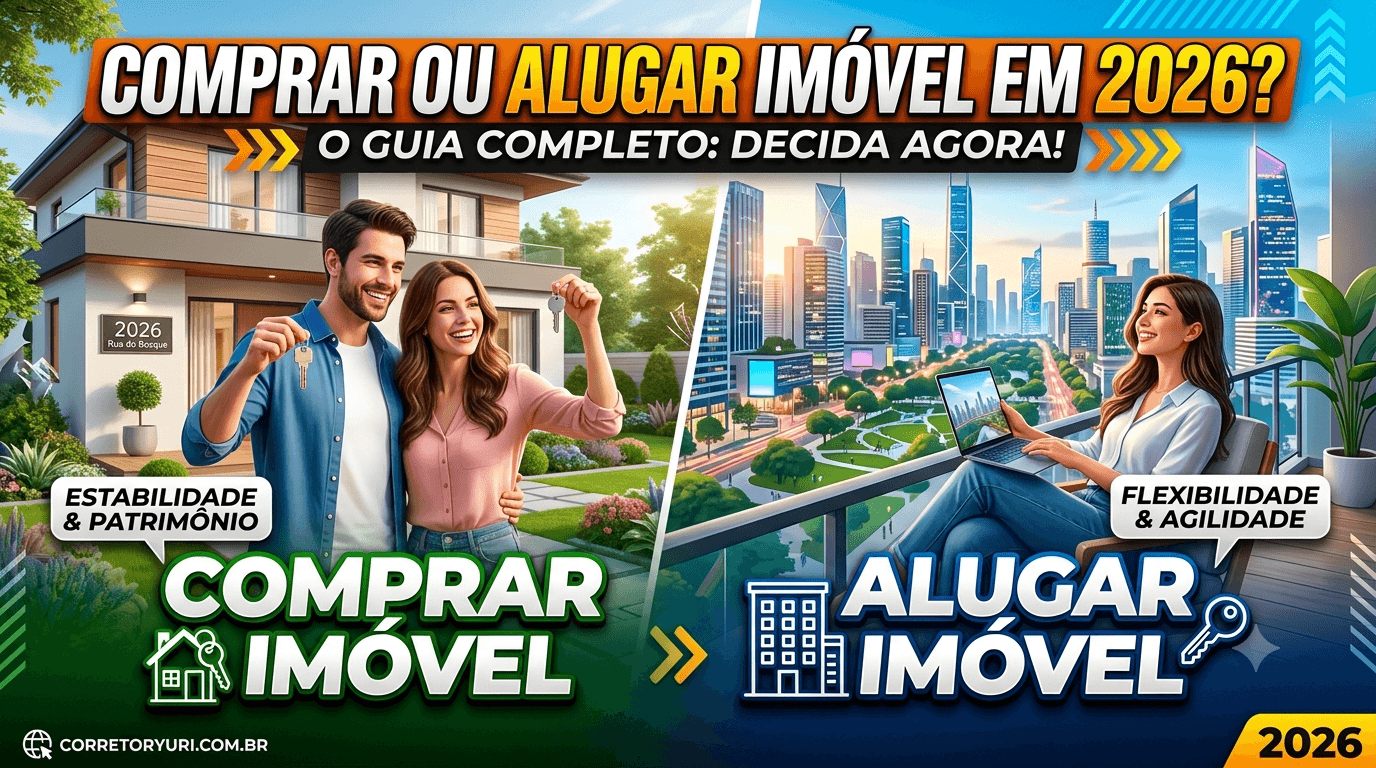 Comprar ou alugar em 2026: a conta real com a parcela do financiamento e o aluguel da região