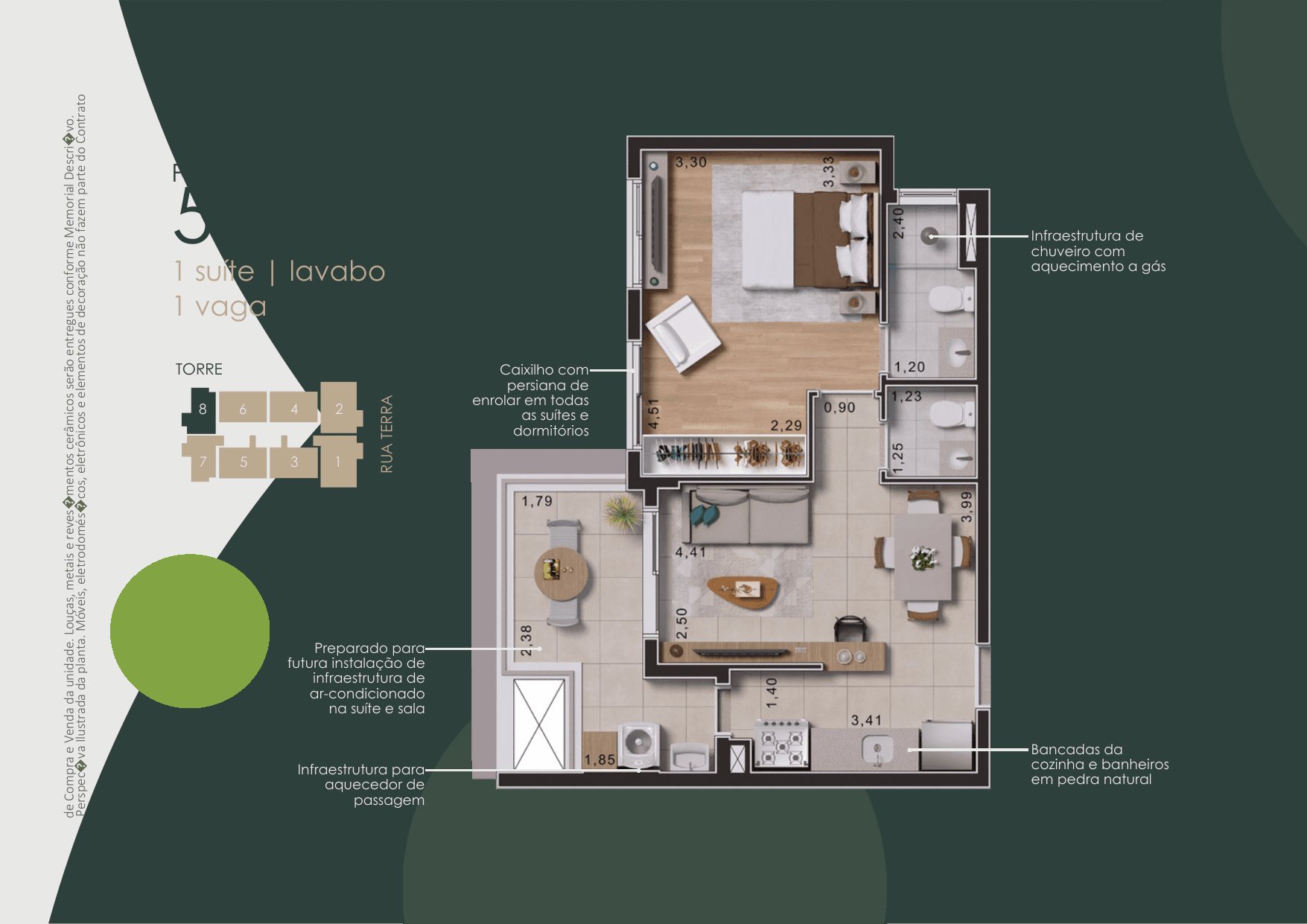 Terra Alta Barueri — 74,61m² | 3 Dormitórios (1 Suíte) + Lavabo | Lançamento RVS — apartamento para venda em Jardim Tupanci