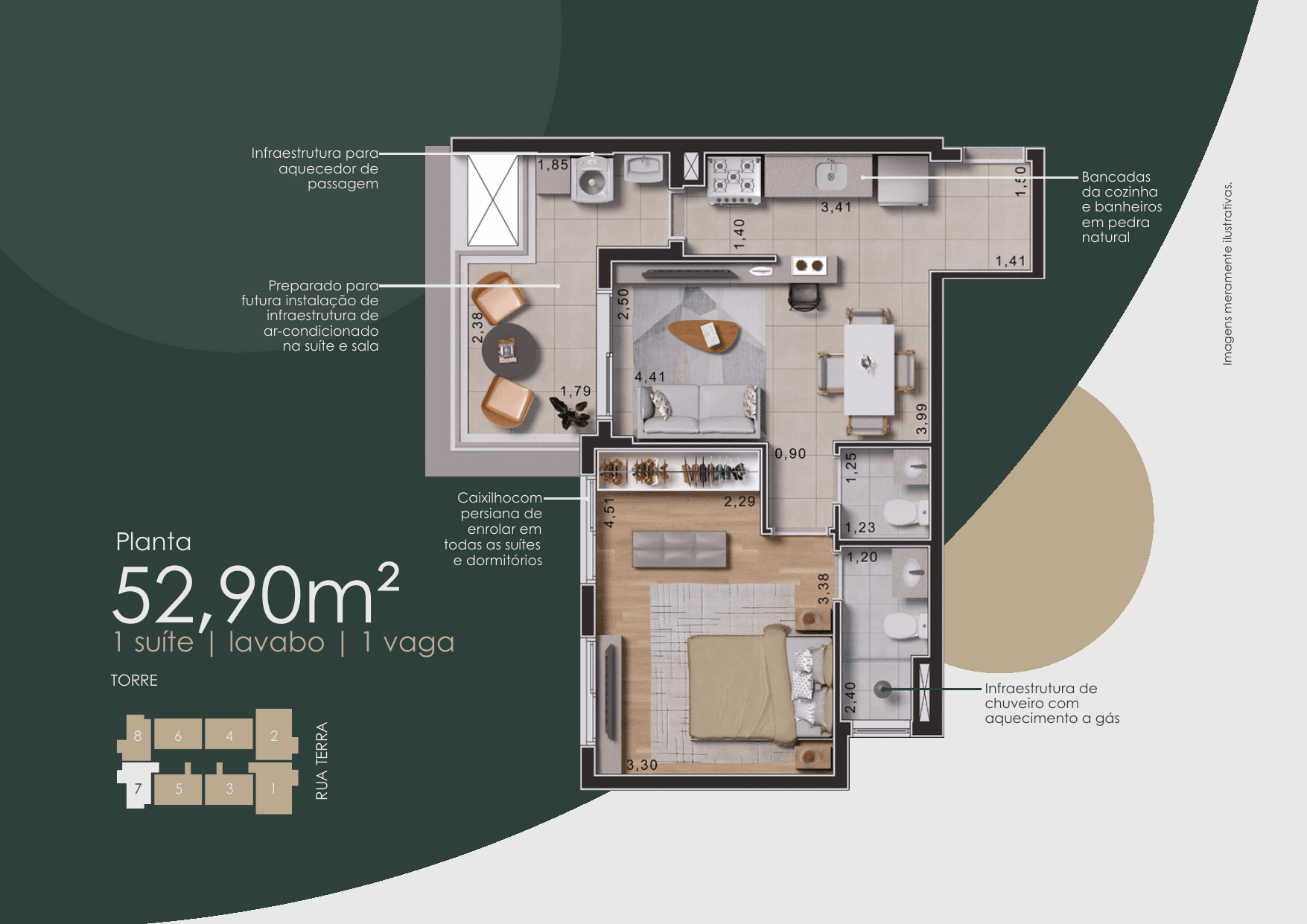 Terra Alta Barueri — 77,45m² | 3 Dormitórios (1 Suíte) + Lavabo + 2 Vagas | Lançamento RVS — apartamento para venda em Jardim Tupanci